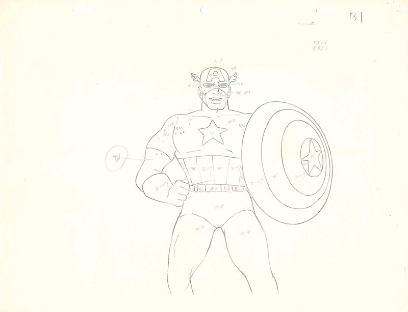 Marvel Entertainment, Captain America X Men Original Animation Production Dōga - Illustration originale