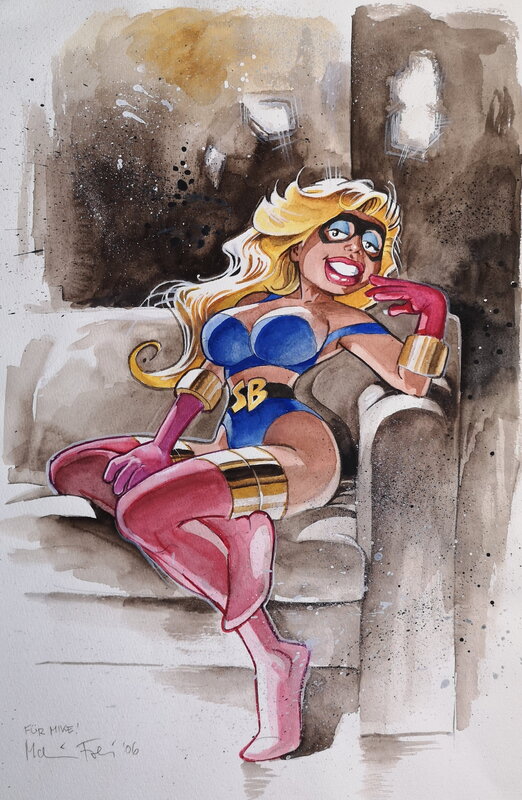 Superbabe par Martin Frei - Illustration originale