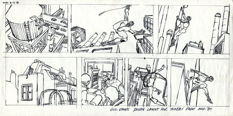 Spider-Man par Gil Kane - Œuvre originale