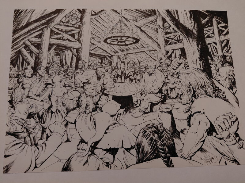 For sale - Wollodrin by Jérôme Lereculey - Original Illustration