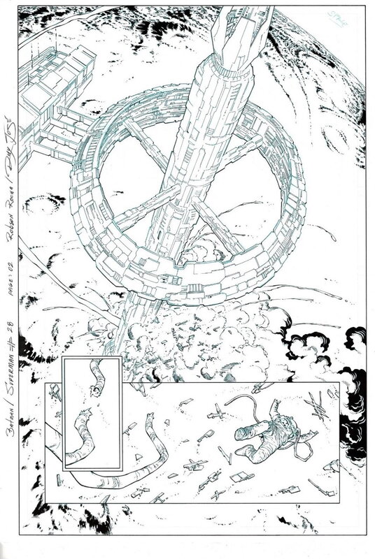 Batman Superman #28 par José Ruy - Planche originale