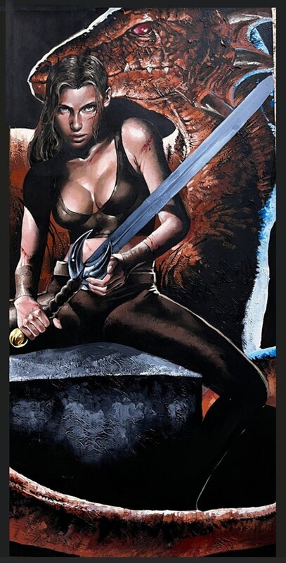 Timo Wuerz, Drakan: Order of the Flame poster - Carlsen Comics 1999 - PC/PlayStation game - Couverture originale