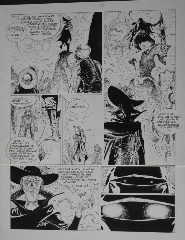 En vente - Hermann, Jeremiah : Les yeux de fer rouge - Planche originale
