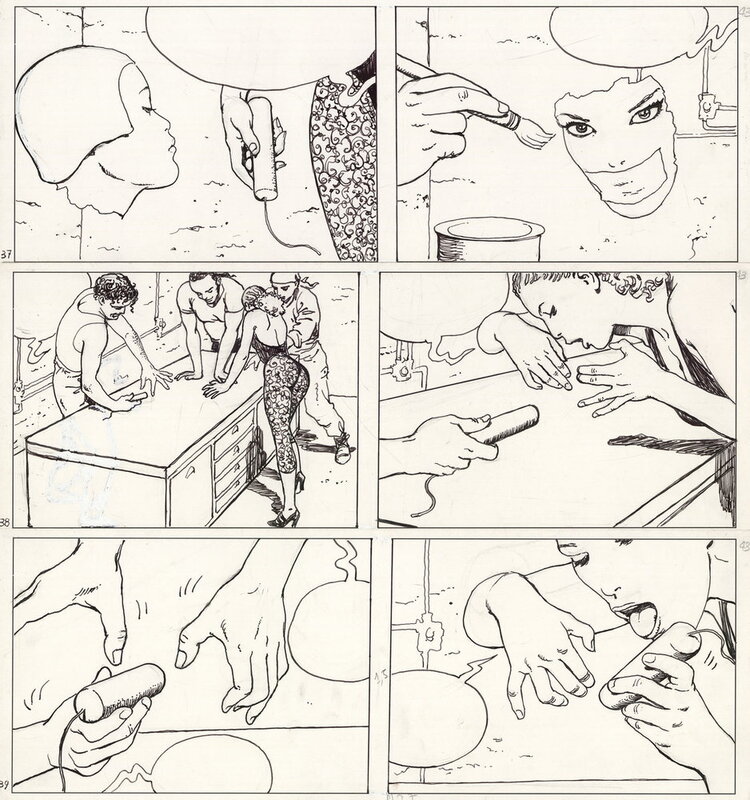 En vente - Milo Manara, Le parfum de l'invisible, Tome 2 - Planche originale
