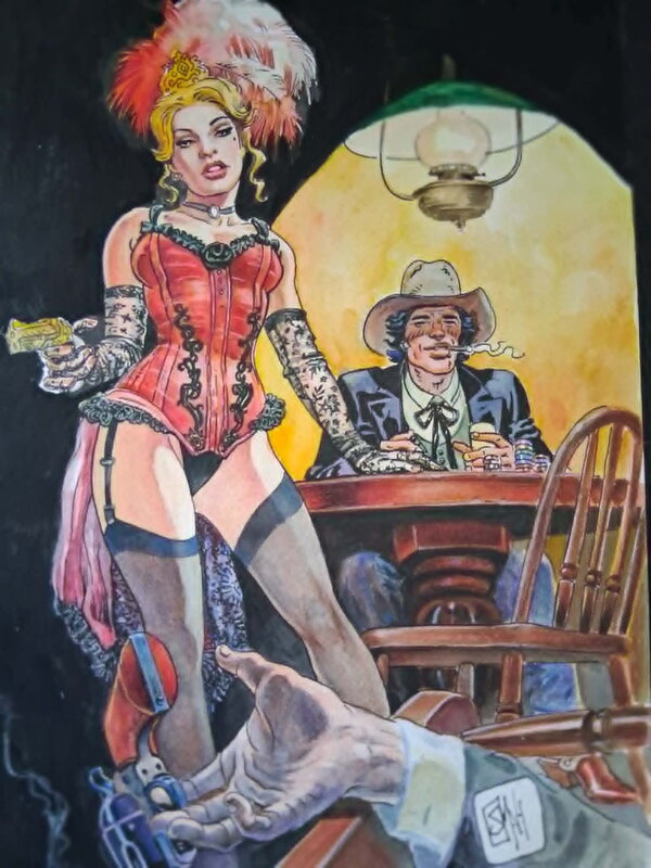 Osman Hajdarevic, Bleuberry & Pearl hommage - Original Illustration