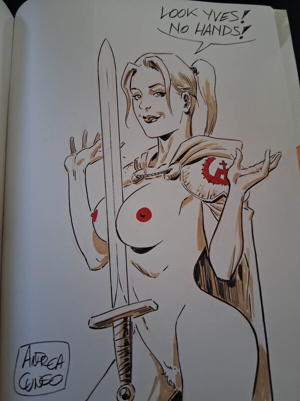 Sexy girl by Andrea Cuneo - Sketch