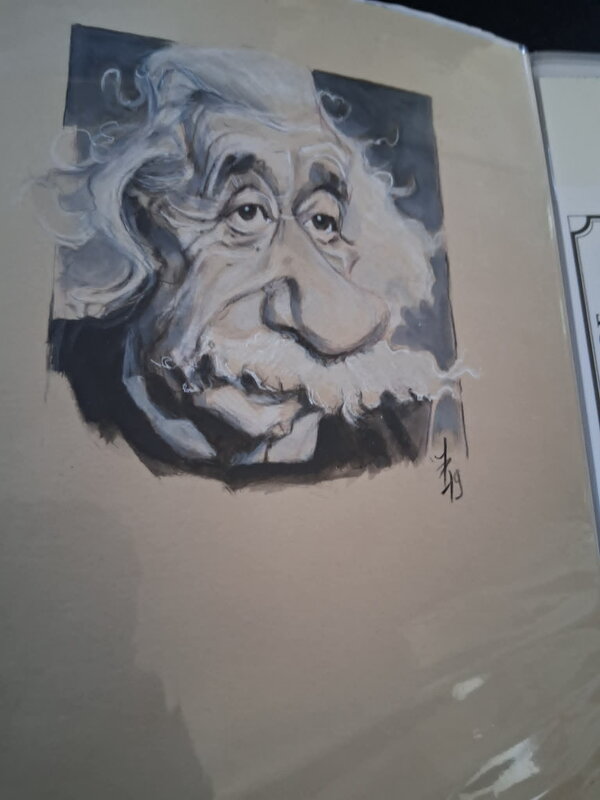 Einstein par Pier Misterponce Murchia - Illustration originale