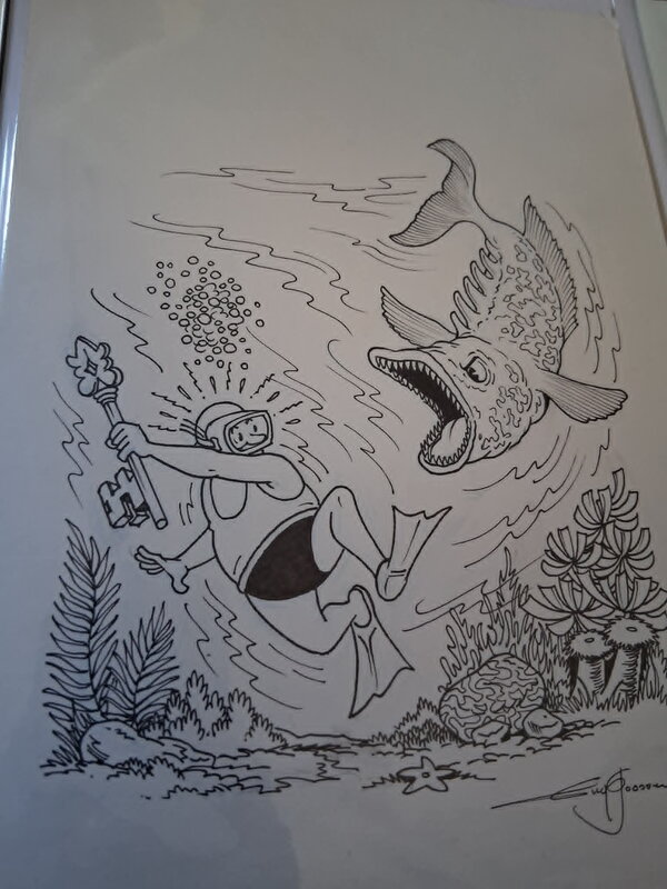 Eugeen Goossens, Variant cover Suske en Wiske - Illustration originale