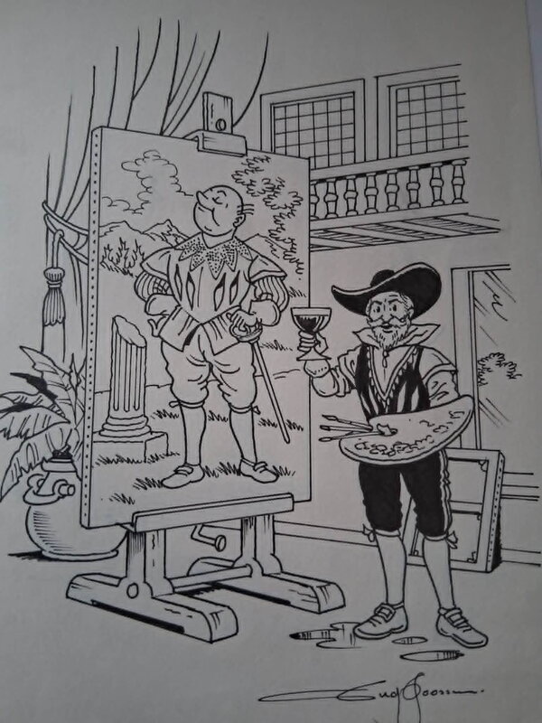 Eugeen Goossens, Variant cover Suske & Wiske - Illustration originale