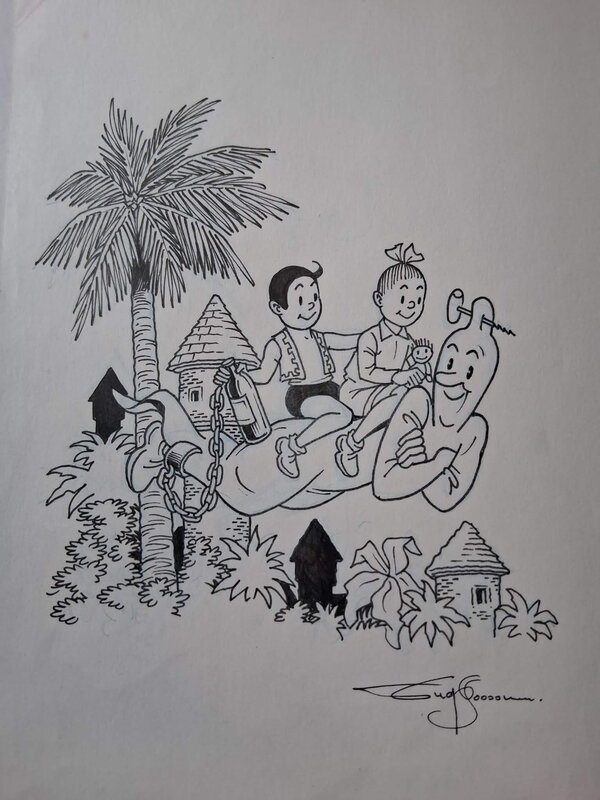 Eugeen Goossens, Variant cover Suske & Wiske - Illustration originale
