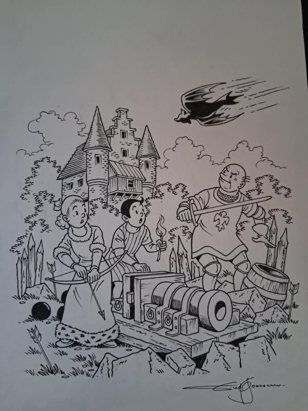 Eugeen Goossens, Variant cover Suske & Wiske - Original Illustration