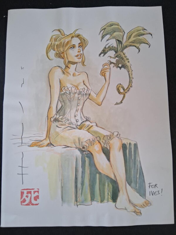 Shi dragon par José Homs - Illustration originale