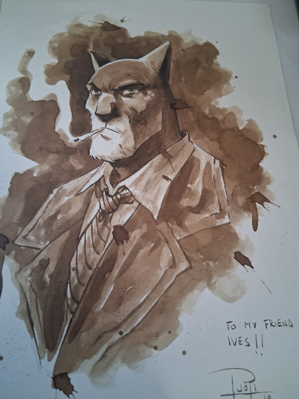 Blacksad hommage by Juapi - Original Illustration