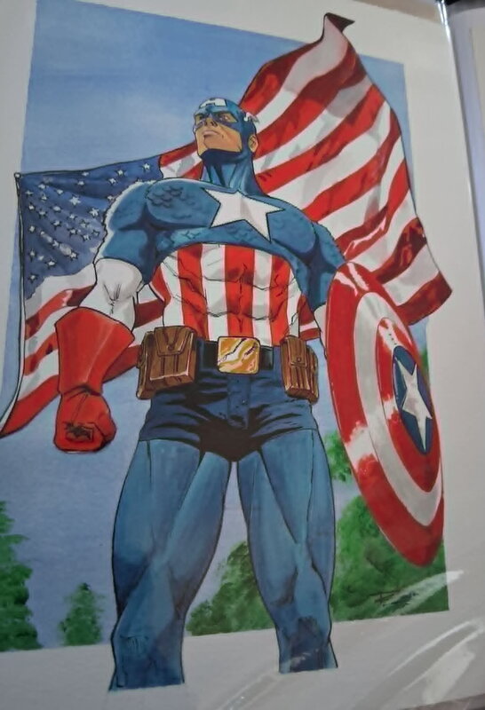 Captain America par Raúl Lara - Illustration originale