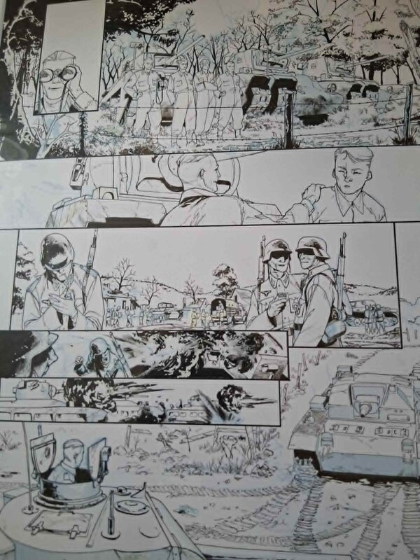 Alessio Cammardella, Planche grandes batailles de chars - Planche originale