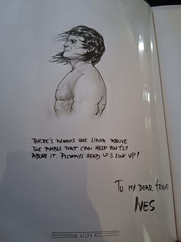 Dedicace Tarzan by Stevan Subic - Original Illustration