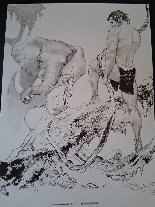 Tarzan par Stevan Subic - Illustration originale