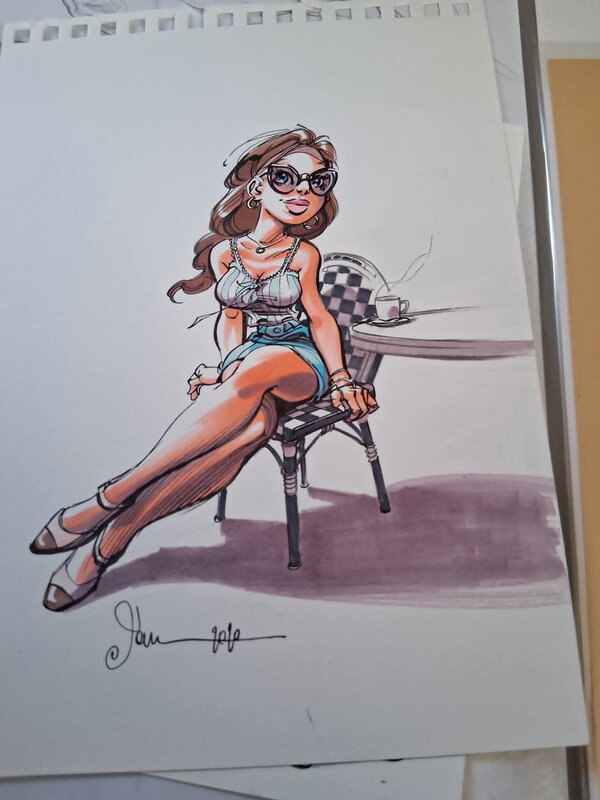 Sexy girl par Dan Verlinden - Illustration originale