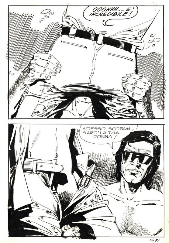 Alessandro Chiarolla - Sciacallo 13/81 - Planche originale