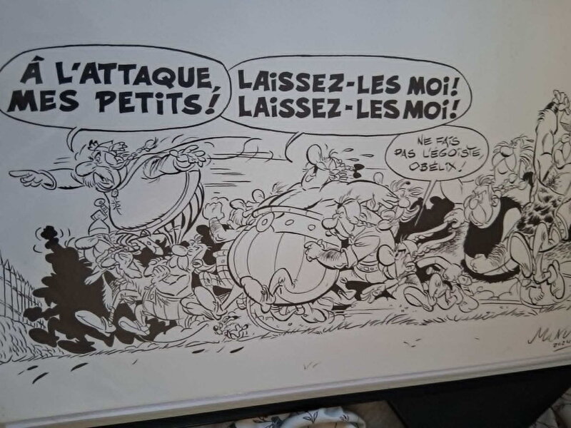 Asterix hommage par Manuel Garrido Garcia - Illustration originale