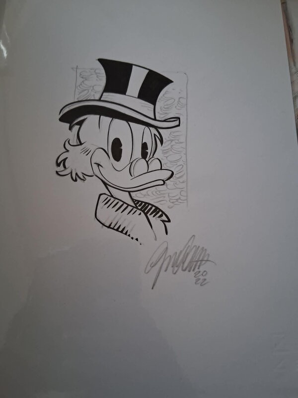 Dagobert Duck par Giorgio Cavazzano - Illustration originale