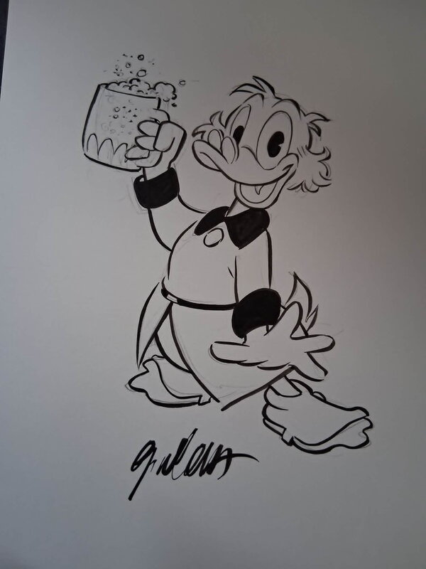 Donald Duck by Giorgio Cavazzano - Original Illustration