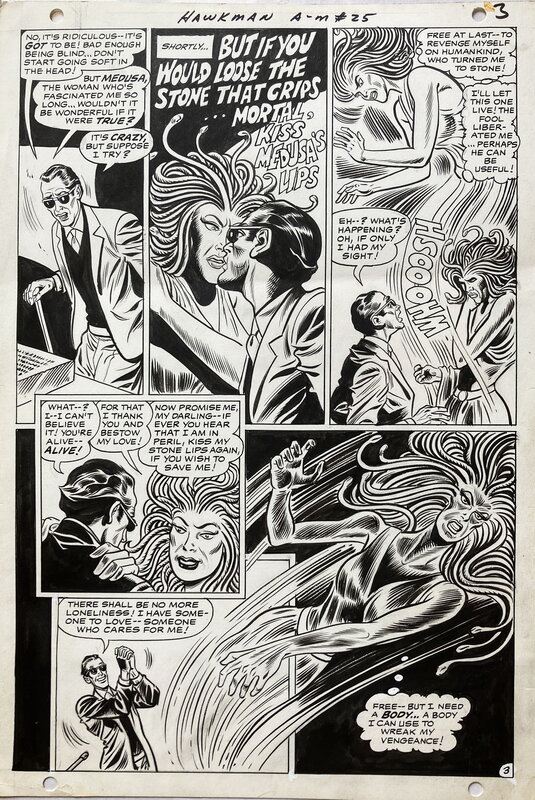 En vente - Dick Dillin, Chuck Cuidera, Hawkman #25 p3 (1968) - Planche originale