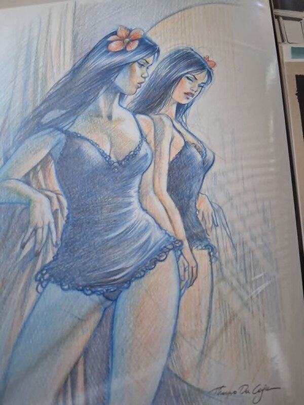 Chinese girl by Thomas Du Caju - Original Illustration