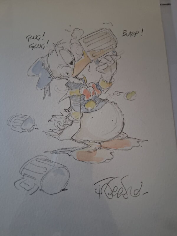 Donald Duck par Andrea Freccero - Illustration originale