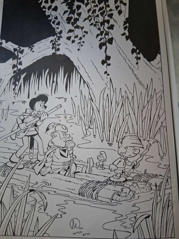 Manuel Garcia Garrido, Johan & Pirrewiet reproduction - Illustration originale