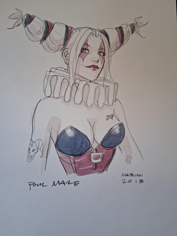 Harlequin by Enrico Marini - Original Illustration