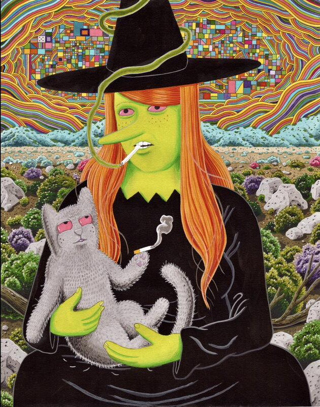 Simon Hanselmann, Megahex Perfect Edition Volume One Cover - Couverture originale