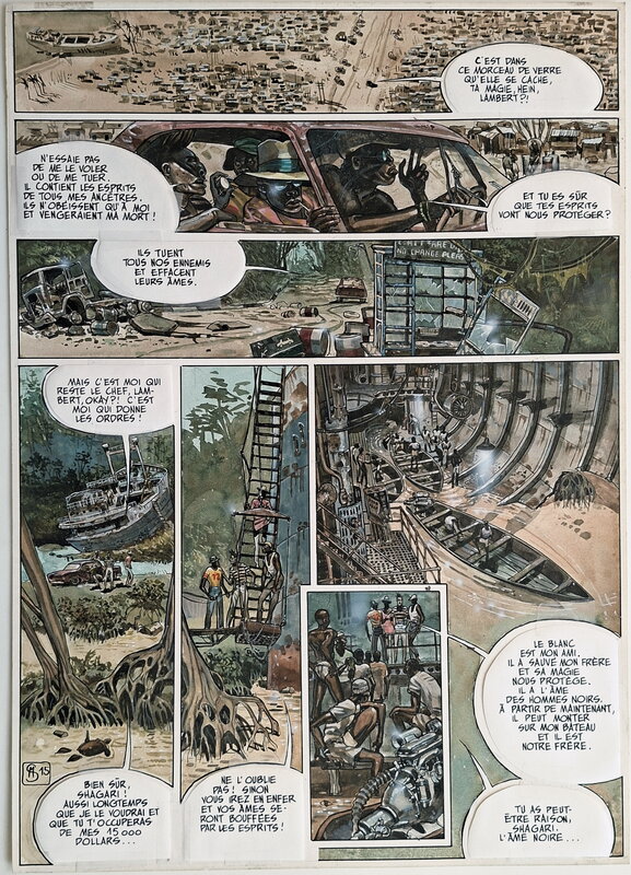 Matthias Schultheiss, Le Rêve du requin #1 - Planche originale