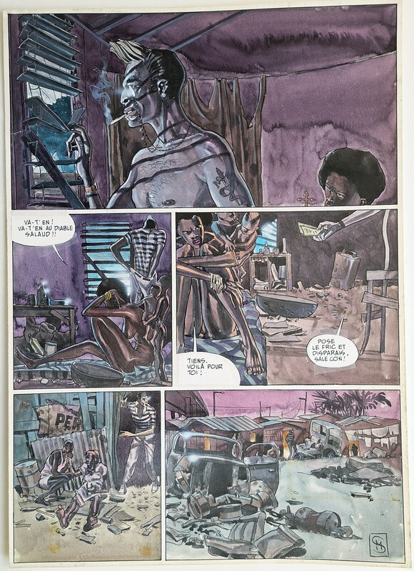 Matthias Schultheiss, Le Rêve du requin #1 - Planche originale