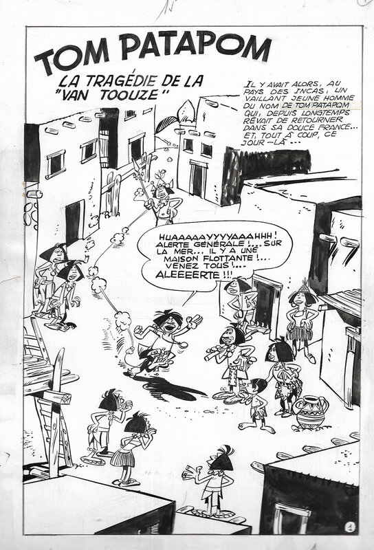 Leone Cimpellin, Tom Patapom, la Tragédie de la Van Toouze - Parution dans Brik n°158 (Aventures et Voyages) - Comic Strip