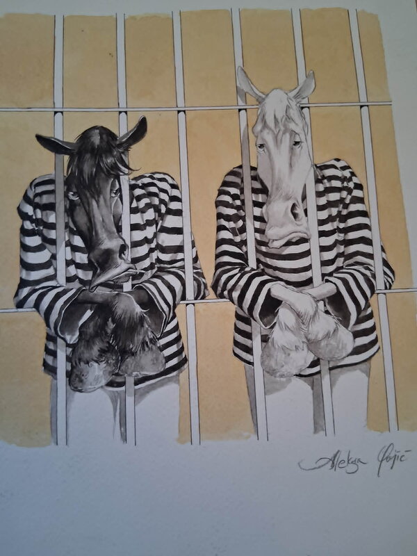 Animal fun by Aleksa Gajic - Original Illustration