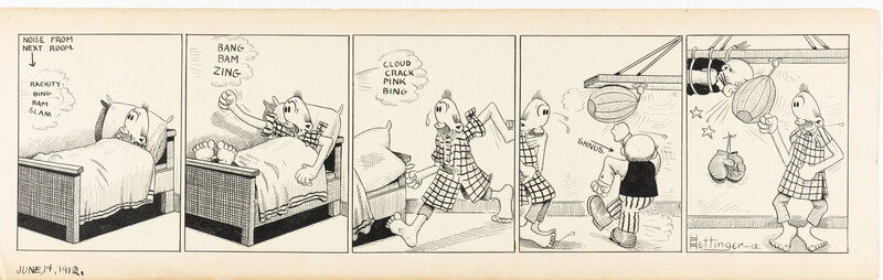 En vente - Andy Hettinger, Amos Roach 1912 - Planche originale