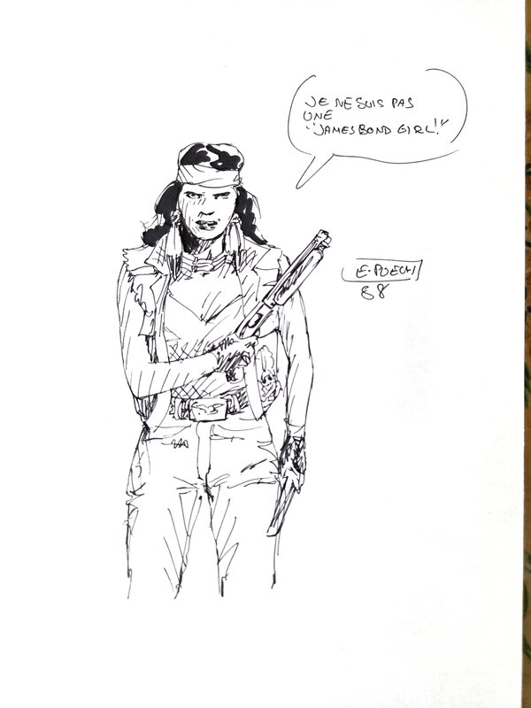 Dédicace d'Eric Puech - Sketch