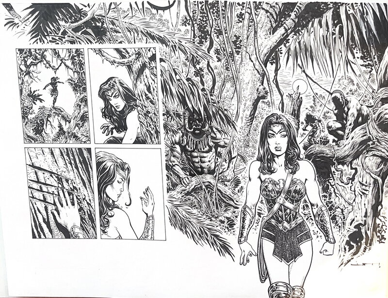 Liam Sharp Wonder Woman page - Comic Strip