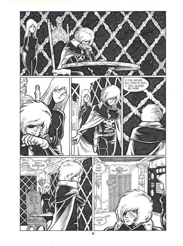 Leiji Matsumoto, Tim Eldred, Captain Harlock #13 | Albator, le corsaire de l'espace | Eternity / Malibu - Planche originale