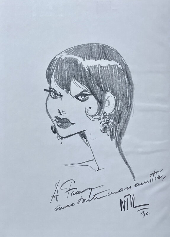 En vente - Will, 1990 - La 27ème Lettre + Flyer Chic-Bull + dédicace à Franz - Dédicace