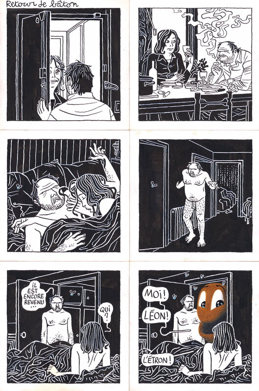 En vente - Retour de bâton par Killoffer - Planche originale