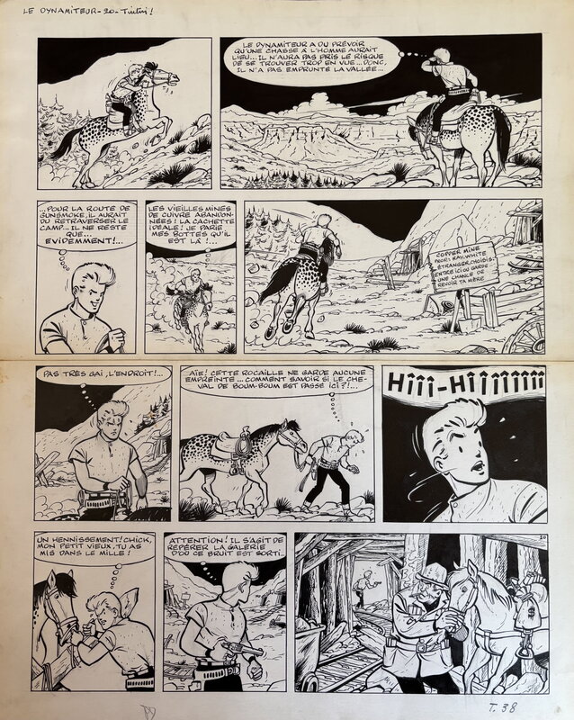 Chick Bill par Tibet, Greg - Planche originale