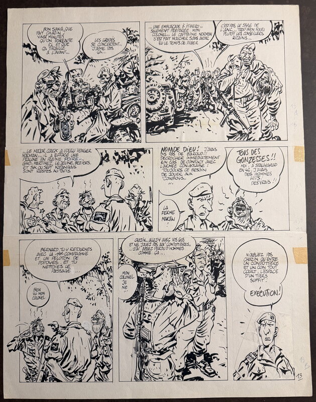 Denis Bodart, Yann, Célestin Spéculoos - Les Affreux - Planche 13 - Planche originale