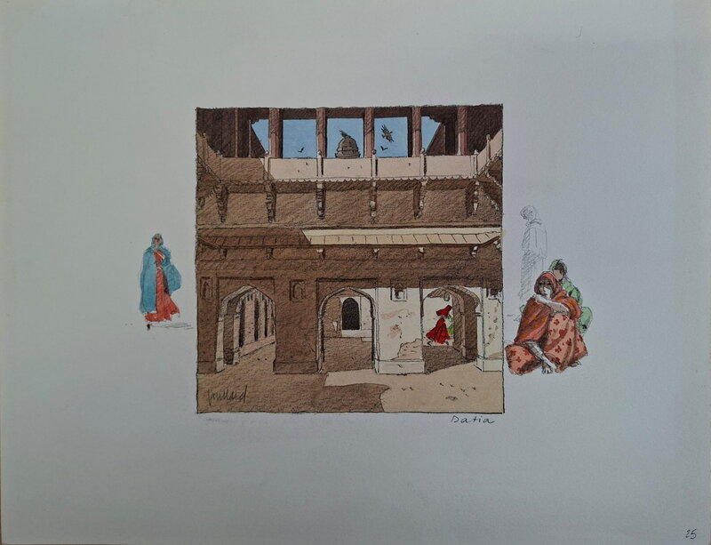 André Juillard, Irène Frain, La vallée des hommes perdus : L'Inde secrète - Planche originale