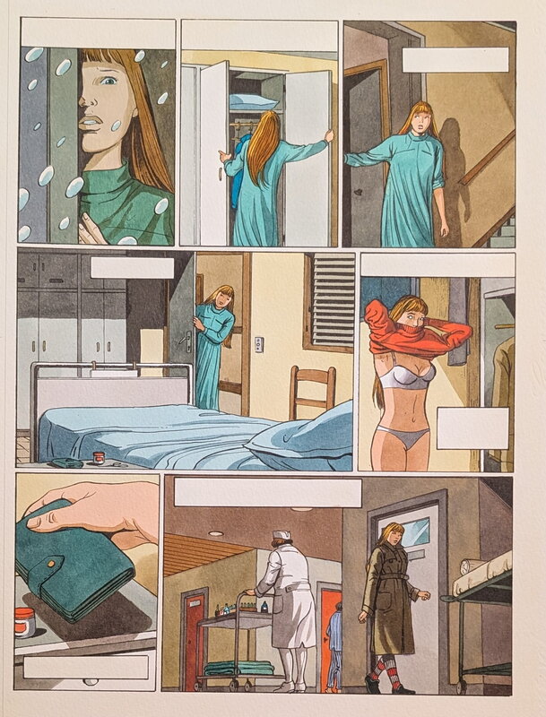 Dina Kathelyn, Viviane Nicaise, La vie en rose 3  - planche 20 - Mise en couleur