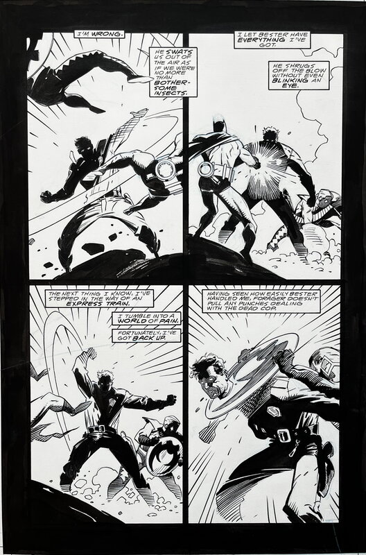 Mike Mignola, Carlos Garzón, Jim Starlin, 1987 - Cosmic Odyssey #4 - Pg.5 - Planche originale