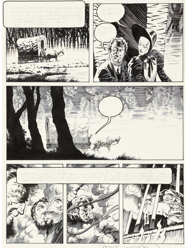 Freak Show par Berni Wrightson, Bruce Jones - Planche originale