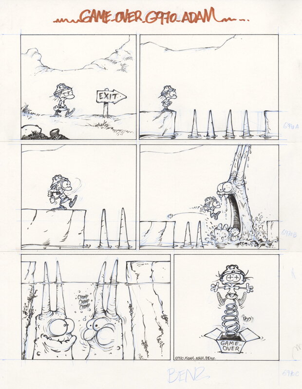 For sale - Midam, The Snow Must Go On, Tome 25 - Gag 970 - Comic Strip