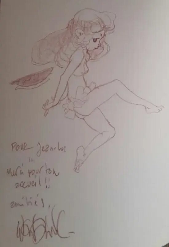 Claire Wendling, Crayonné sur 
